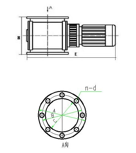 星型<a href='/xxxlq/default.html'>卸料器</a>参数图